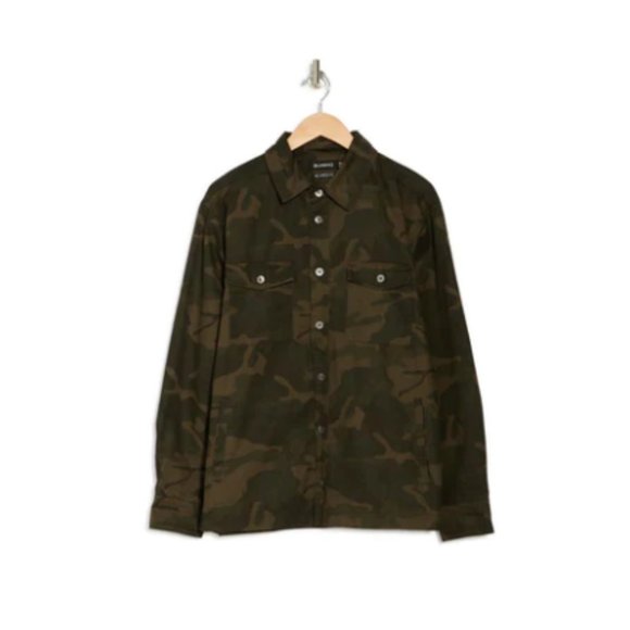 BLANKNYC Camo Print Shirt Jacket Relaxed fit Medium - Picture 2 of 2